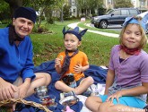 Enjoying our bird picnic