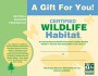 Certified Wildlife Habitat gift certificate