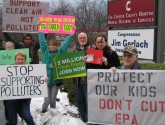 NWF members & supporters rally at Exton, PA office of Rep. Gerlach