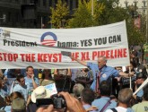 Bill McKibben at the Tar Sands Action Rally (courtesy of 350.org)