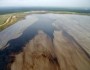 Tailings pond north of Syncrude processing facility and upgrader (Courtesy of the Pembina Institute)