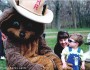 My son and I with Ranger Rick circa 2002