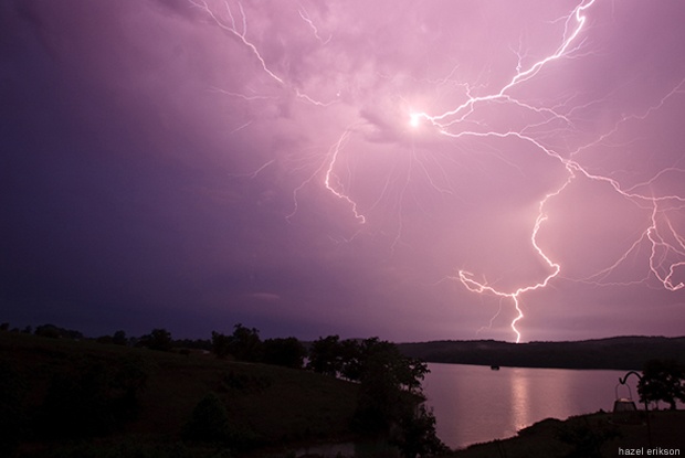 Lightning over Norris Lake, Tennessee