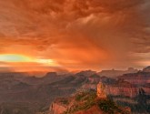 Storm over Grand Canyon National Park in Arizona
