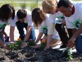 Oceanway Middle School on Earth Day with new outdoor classroom. Flickr photo by JAXPORT.