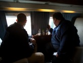 In an instant, climate change can realign politics. Here, Democratic President Barack Obama tours devastated parts of New Jersey with Republican Governor Chris Christie.