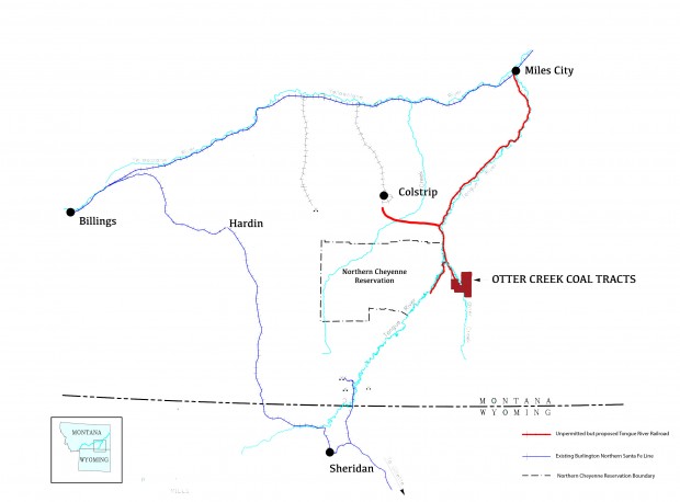 Map of potential Otter Creek Mine