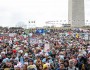 It's hard to ignore 50,000 protesters in your front yard -- and dozens of members of Congress paid attention (Photo: 350.org)