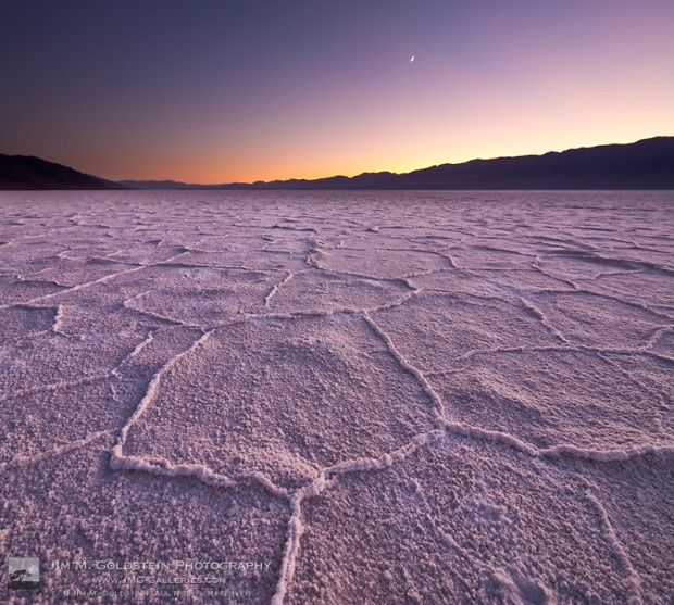 Badwater Sunset - Death Valley National Park, California.