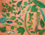 40 Green Leaves from my neighborhood