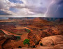 Lightning strike over Dead Horse Point State Park