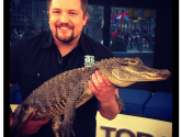 NWF Naturalist David Mizejewski with an alligator, from the Today Show's Instagram page.