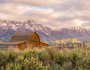 Sage and native grasses surround this barn, with the Grand Tetons in the background. Photo by Dawn Wilson, National Wildlife Photo Contest Entrant.