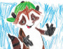 Ricky Raccoon drawing by Griffin, age 7
