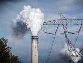 Stacks and transmission lines from the coal-based Mt. Storm Power Plant in West Virginia. NWF Photo by Avelino Maestas.