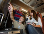 Researchers and a UMBC teacher and student examine details of NASA's GRIP project, which is studying the formation and intensity of hurricanes. Flickr photo by NASA/Paul E. Alers.