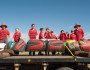 Students from Birney Day School get check out the Lummi Totem Pole. Photo copyright Paul K. Anderson. All rights reserved.