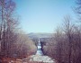 The 70-foot wide, 326-mile right of way for the Portland-Montreal Pipeline. Photo by Brett Chamberlin.