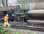Coal train derailed in Burnaby, BC. Image via Flickr user Brent Granby