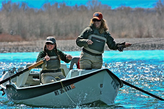 Women who like fly fishing