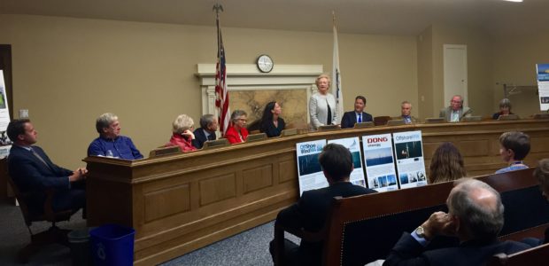 MA Rep. Pat Haddad addressing the crowd at Thursday's hearing in Boston. Credit: NWF