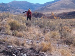 Sportswoman hunting on Nevada's public lands. Photo from NvWF