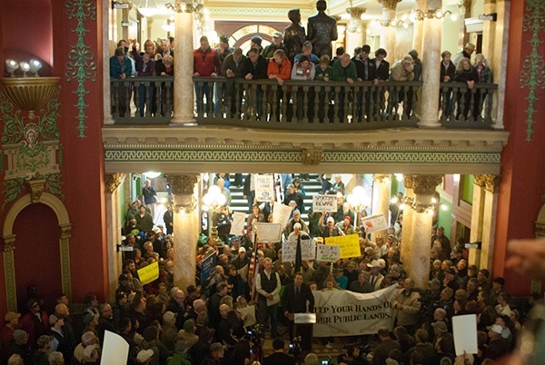 Public lands Capitol Rally. Photo by Mark Dostal