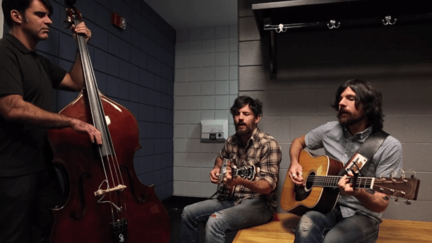 The Avett Brothers performing "This Land Is Our Land"