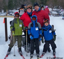 Dana Hilmer Family Skiing