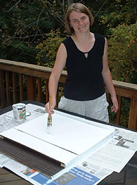 Painting my bat house