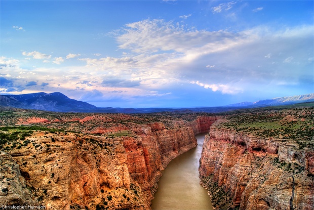 View from Devil Canyon Overlook in Bighorn Canyon National Recreation Area, Montana and Wyoming