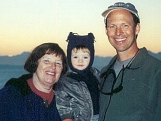 Dan Siemann with his mom and son