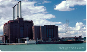 Coal-fired power plant on the Detroit River