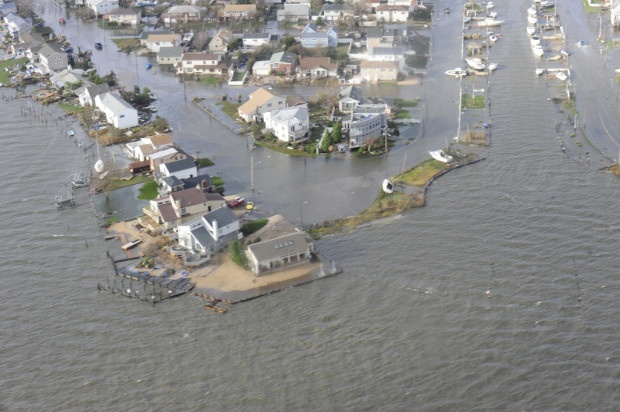 A glimpse of the future? Hurricane Sandy caused massive coastal flooding on Long Island and elsewhere. (Photo: DVIDSHUB)