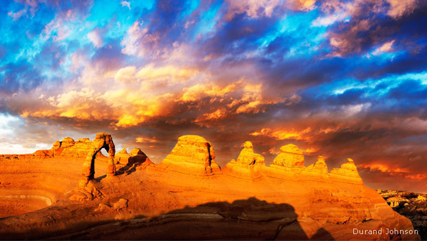 Sunset over Delicate Arch, Arches National Park