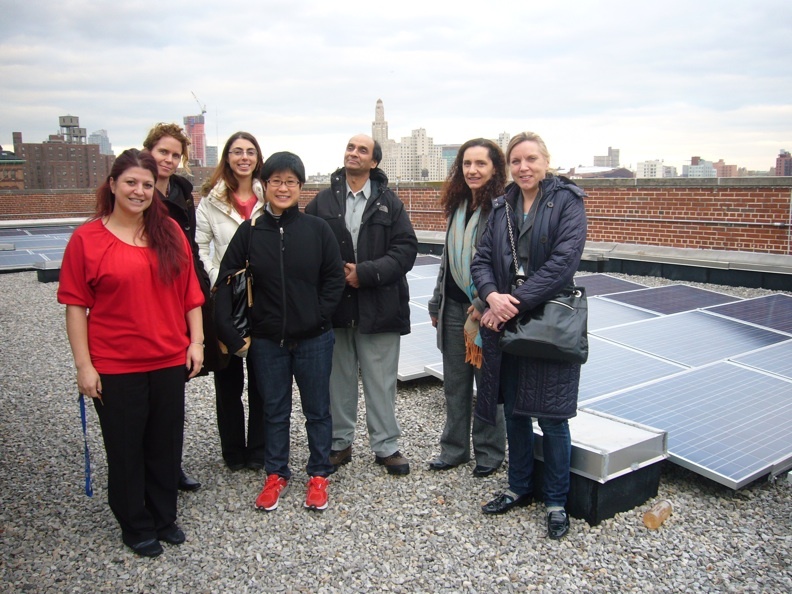 NYC Eco-School MS442 in Brooklyn, with its green roof urban farm and 4,200 square feet of solar panels was the host of NYC Eco-Schools' first Sustainability Coordinator gathering, February 25, 2013. Photo: NWF
