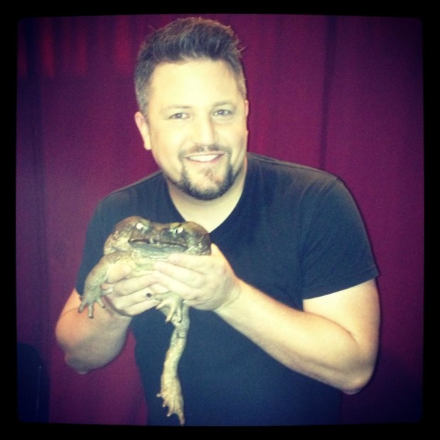 NWF Naturalist David Mizejewski shares a cane toad on NBC's Today Show.