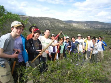 Students from Stuyvesant High School, an NWF Eco-School in New York City, took a service trip to Ecuador in Spring 2013, where they planted trees in a dry forest and visited a school in a rainforest. Photo: Marissa Maggio