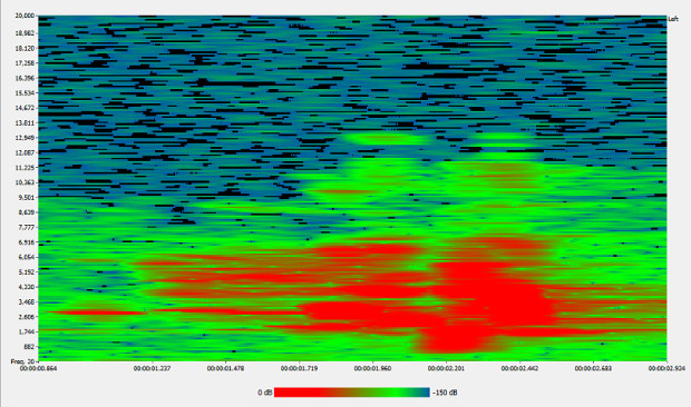 Spectrum analysis of the western meadowlark call. (By Gordon Hempton)