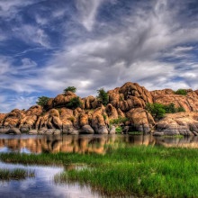 Willow Lake Park in Arizona operated by the City of Prescott.