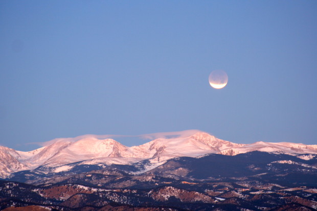 Eclipse over the Continental Divide in Colorado. NWF staff photo by Ann Morgan.