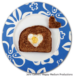 Valentine's Day egg and toast recipe