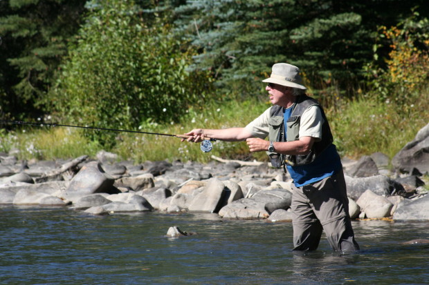 Fly fishing in the Crystal River. NWF photo by Ann Morgan. 