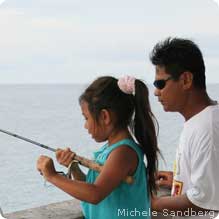 Father and daughter fishing. Photo by Michele Sandberg