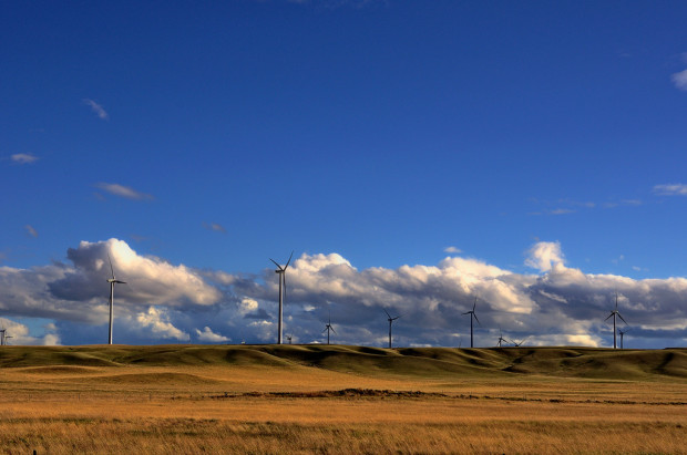 Wind turbines in Montana. Flickr photo by Mark Stevens.