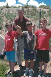 A proud moment for any sportsmen grandfather is when he gets his grandchildren into fish. 