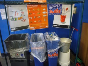 Students at PS 29 in Brooklyn, NY have created a recycling station in their cafeteria to help with lunch waste!