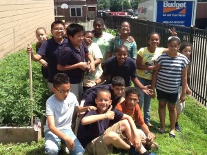 Students at Paterson Academy in NJ grow their own healthy snacks!