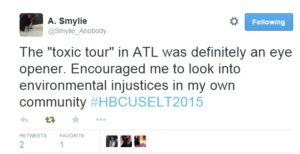 Toxic tour tweet