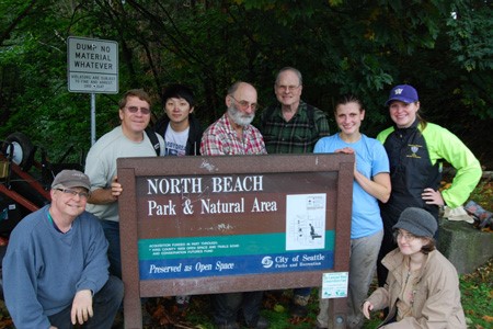The newly registered Community Wildlife Habitat Team, NW Seattle: "Groundswell NW" led by Jan Satterthwaite. Photo by Jan Satterthwaite